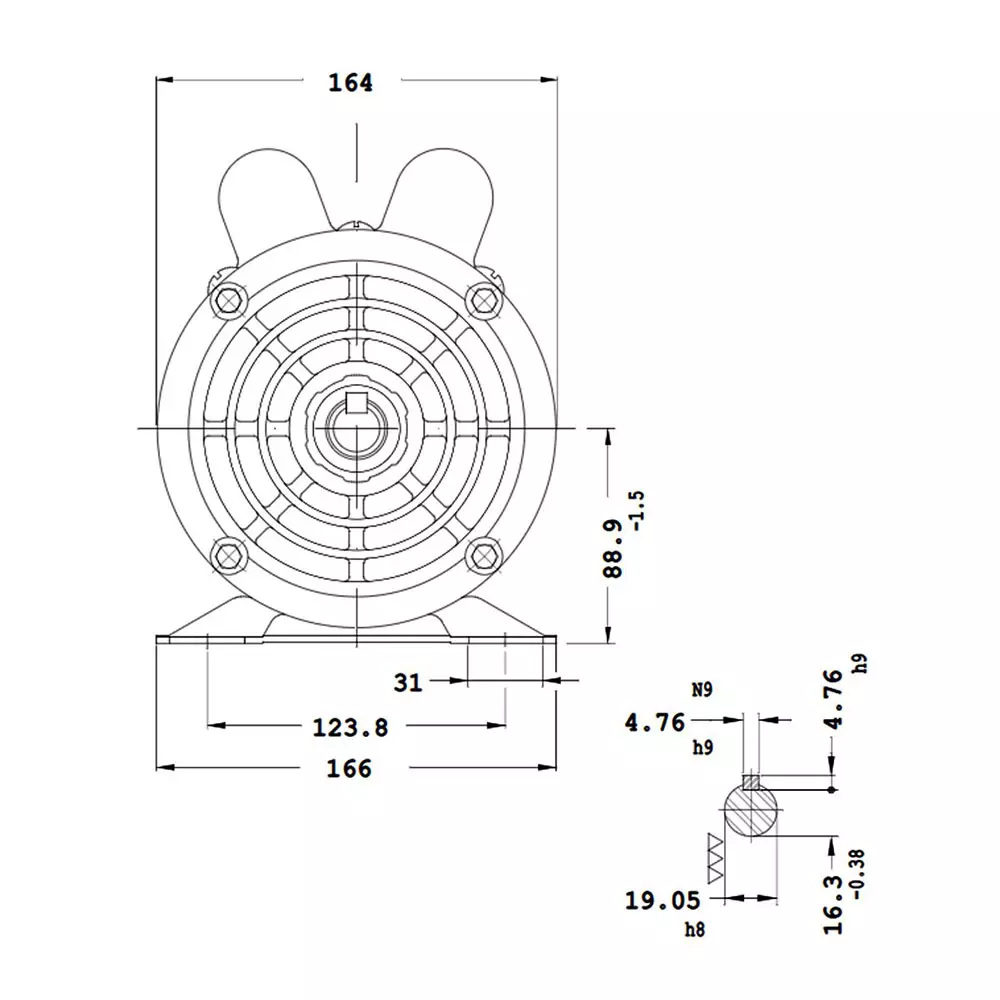 Motor Monofásico IP21 3 Cv/2 Pólos Weg